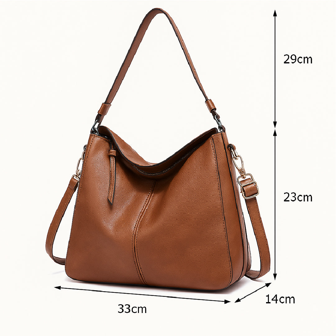 The Eira — Soft Leather Shoulder Tote