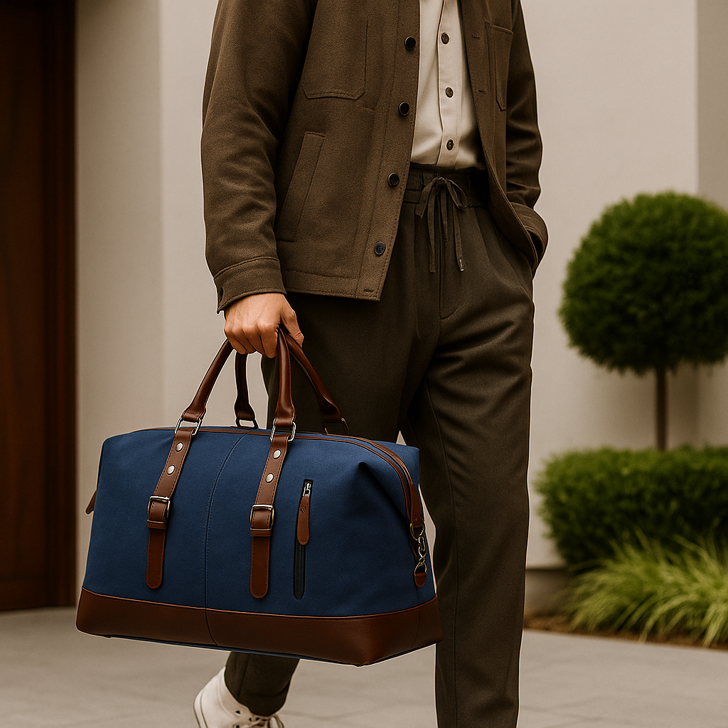 The Wander — Retro Weekender in Waxed Canvas