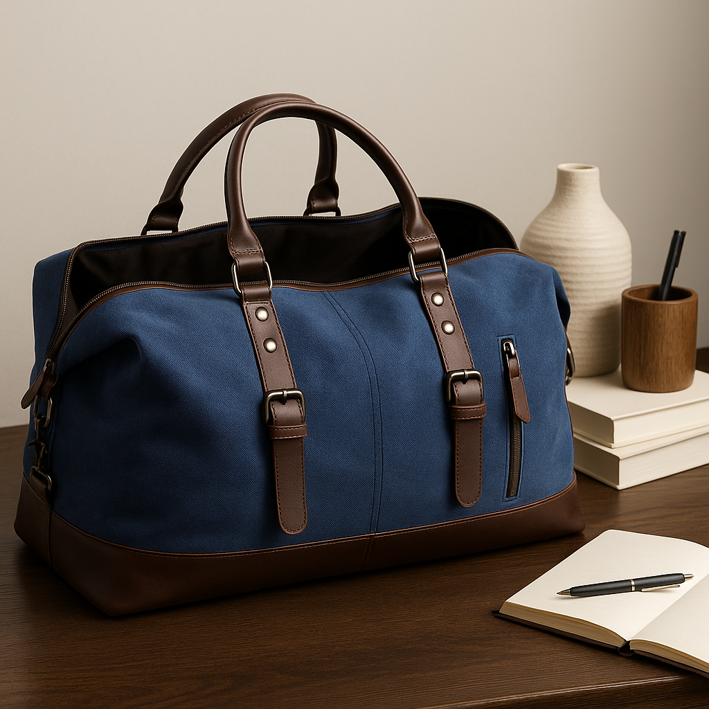 The Wander — Retro Weekender in Waxed Canvas
