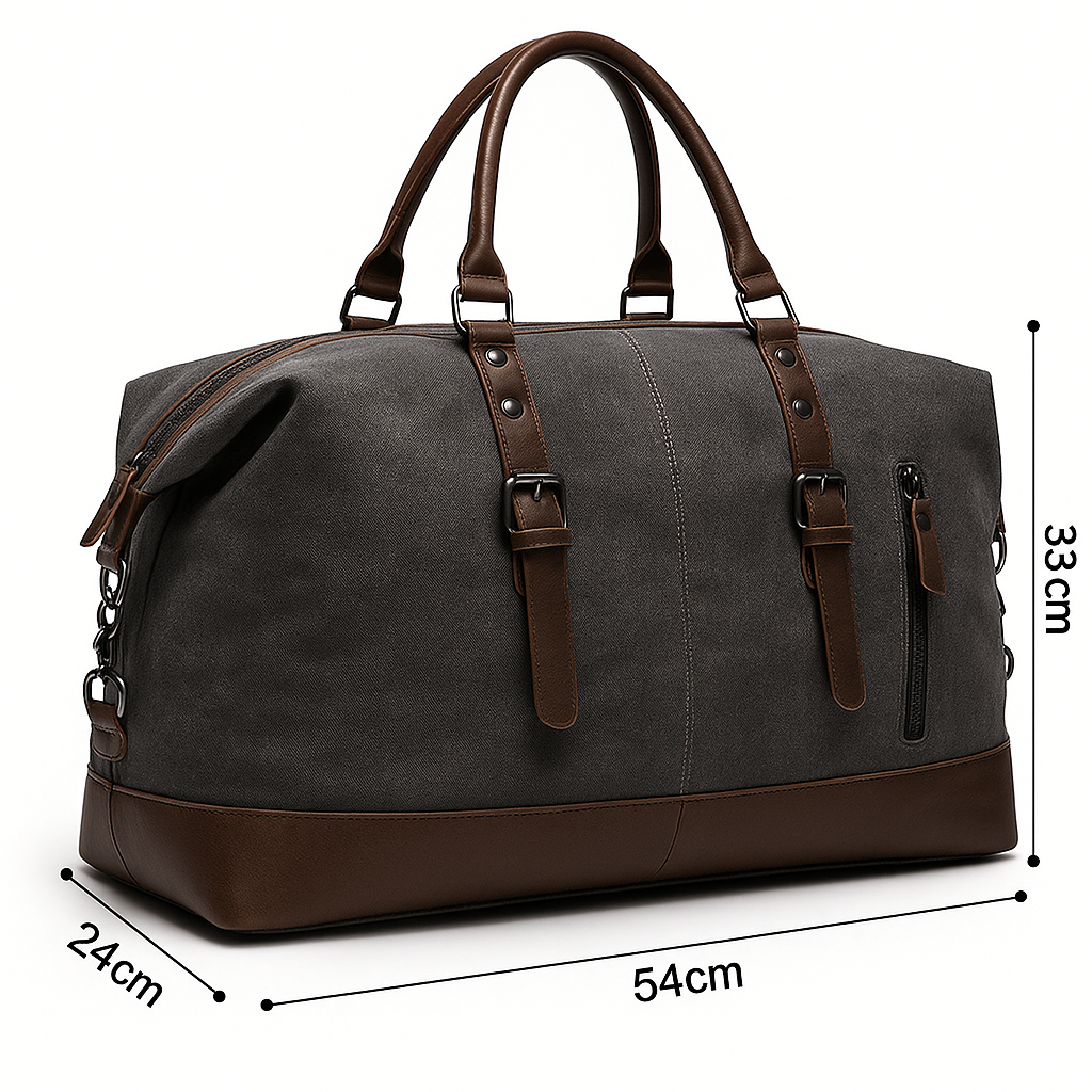 The Wander — Retro Weekender in Waxed Canvas