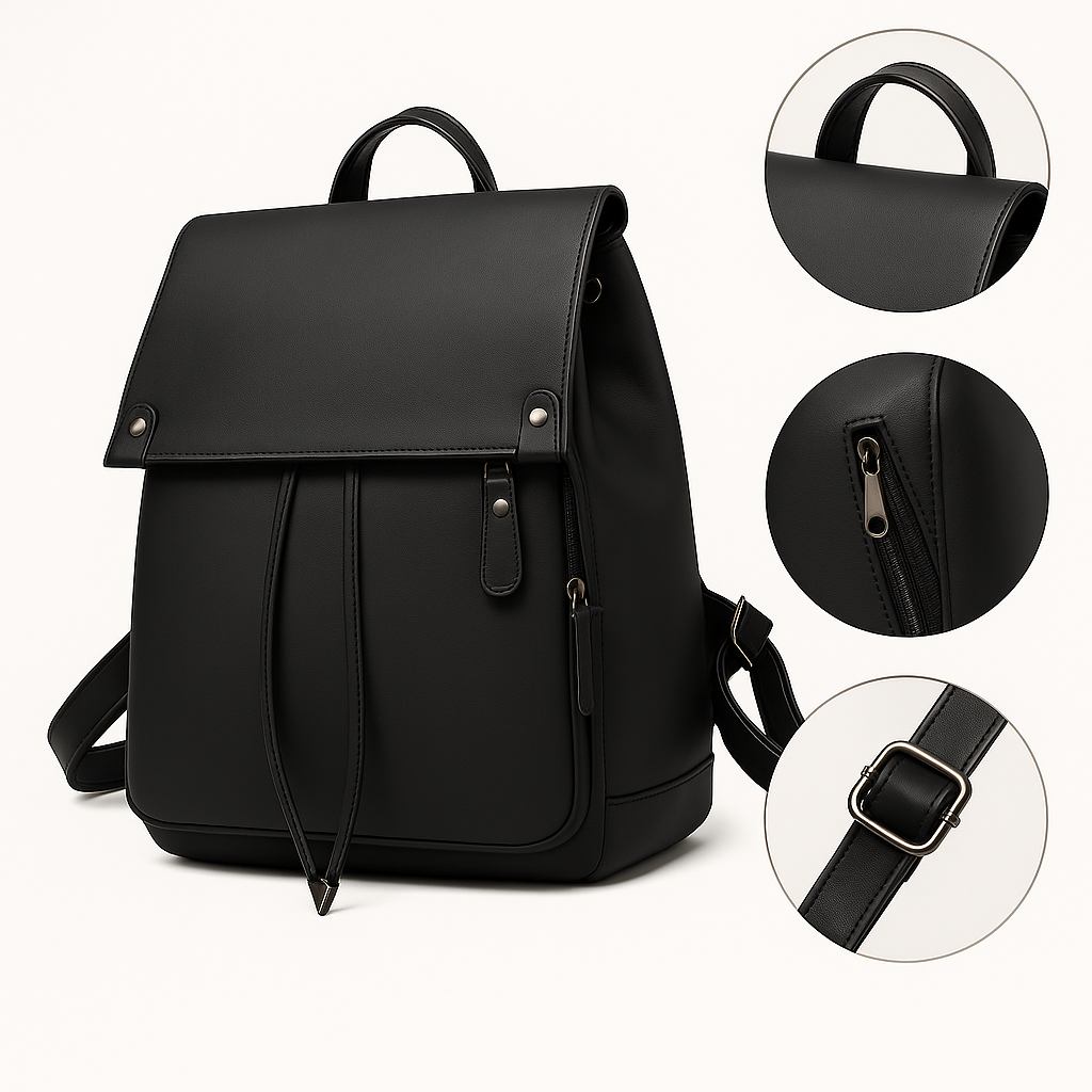 The Combi — Retro Leather Travel Backpack