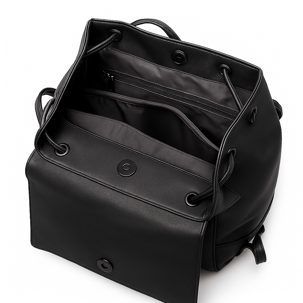 The Combi — Retro Leather Travel Backpack