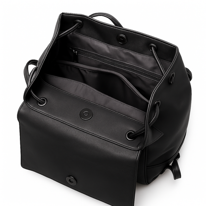 The Combi — Retro Leather Travel Backpack