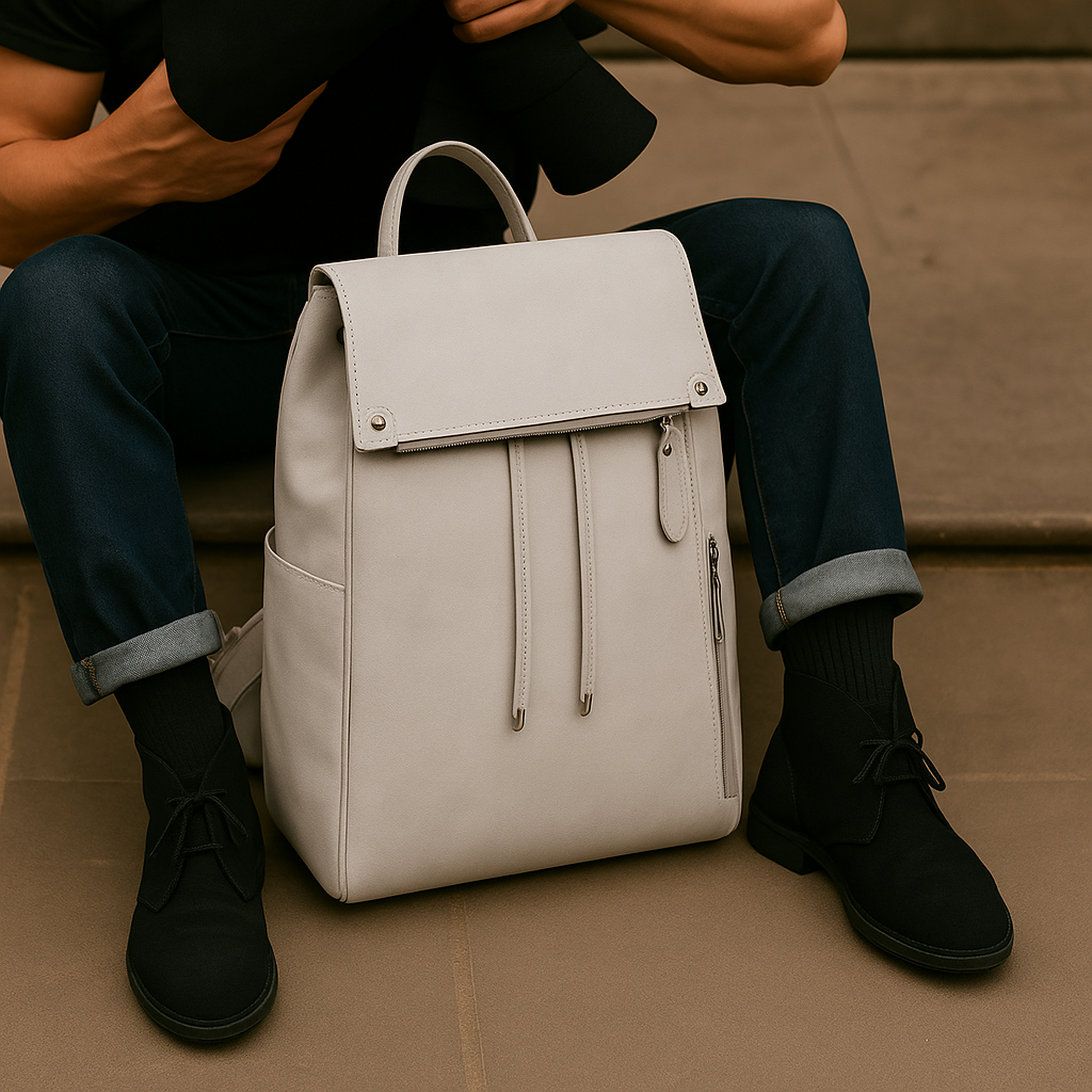The Combi — Retro Leather Travel Backpack